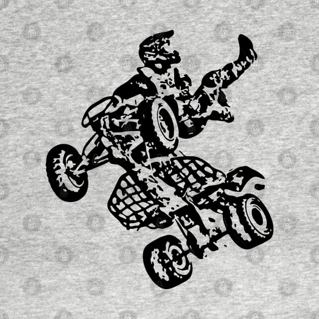 Quad Bike Freestyle Sketch Art by DemangDesign